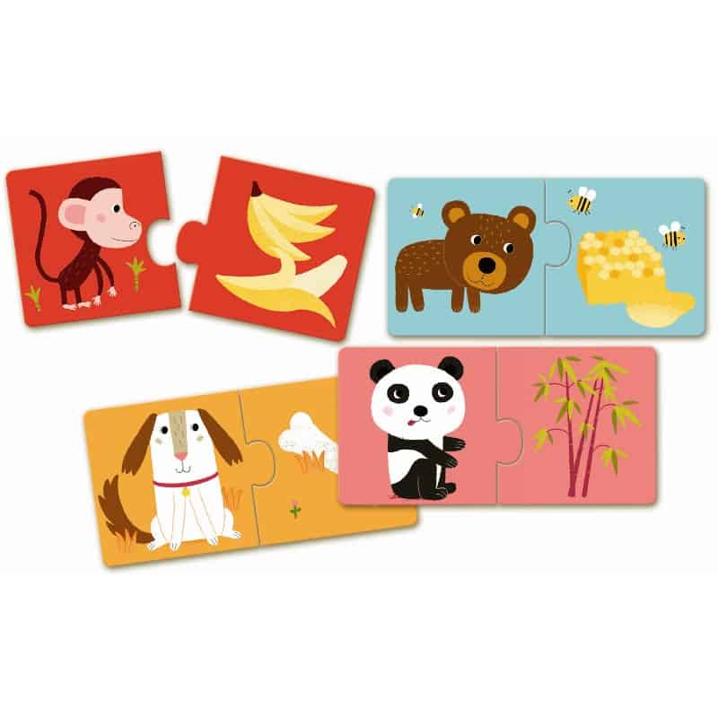 Djeco Lærespil- Hvem spiser hvad