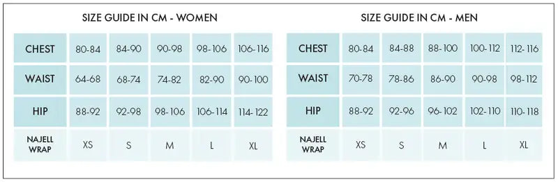 Najell Wrap - Charcoal Black S