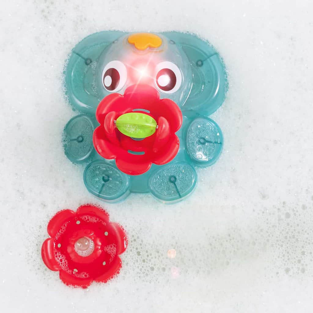 Badefontæne med lys og sprøjt