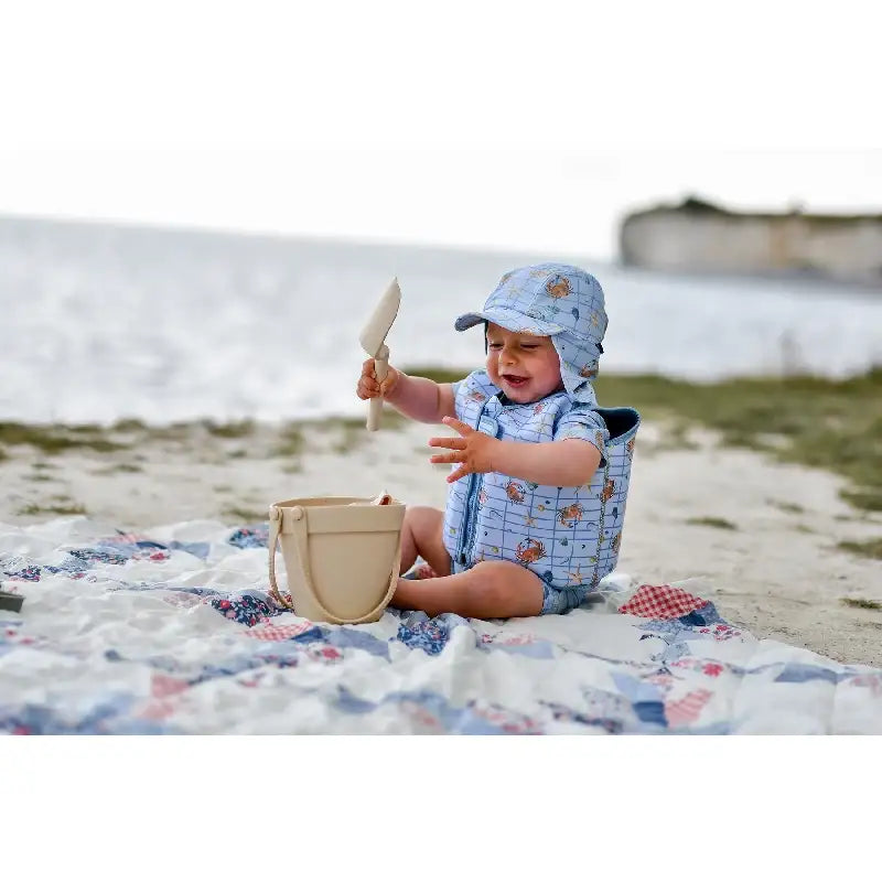 Mikk-Line Svømmevest mønstret - Faded Denim - 2-3 år/15-20 kg