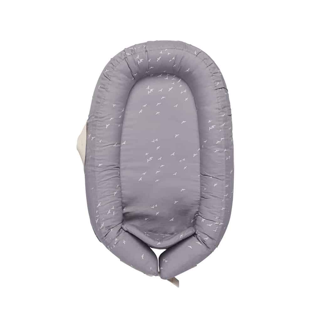 Voksi Babynest Premium - Stone Grey Flying