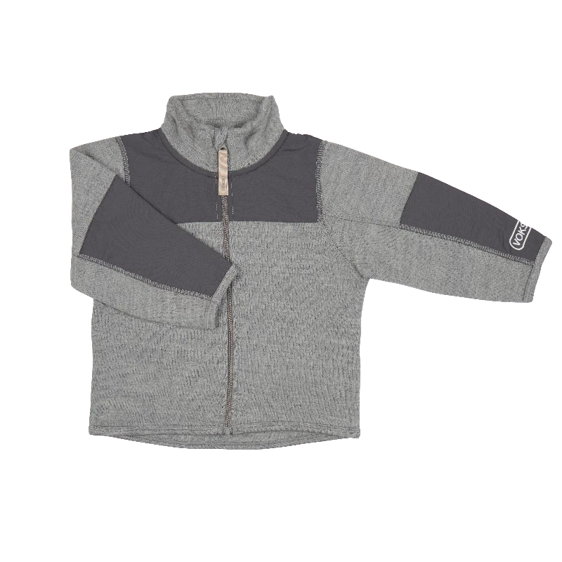 Voksi Wool Jacket Fleece - Melange Grey