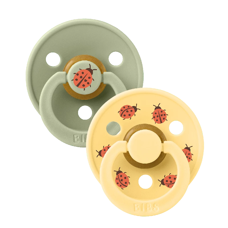 BIBS Studio Colour 2 PACK Ladybug Latex Size 2 Sage Mix