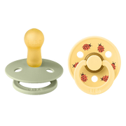 BIBS Studio Colour 2 PACK Ladybug Latex Size 1 Sage Mix