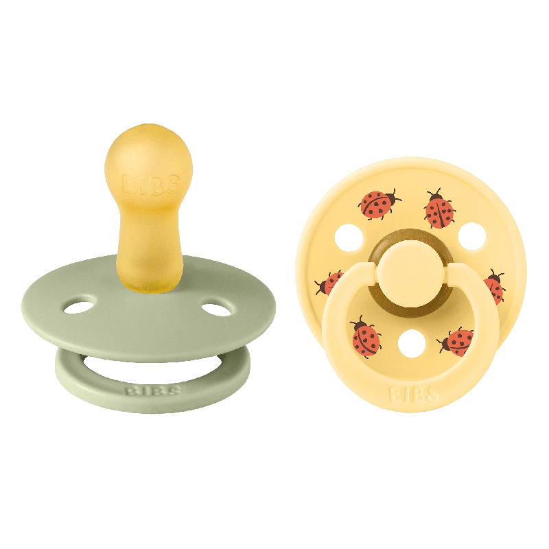 BIBS Studio Colour 2 PACK Ladybug Latex Size 1 Sage Mix
