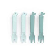 Done By Deer Kiddish gafler 4 stk. Raffi Blå