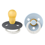 Bibs Colour - str. 2 - Iron GLOW/Baby Blue GLOW