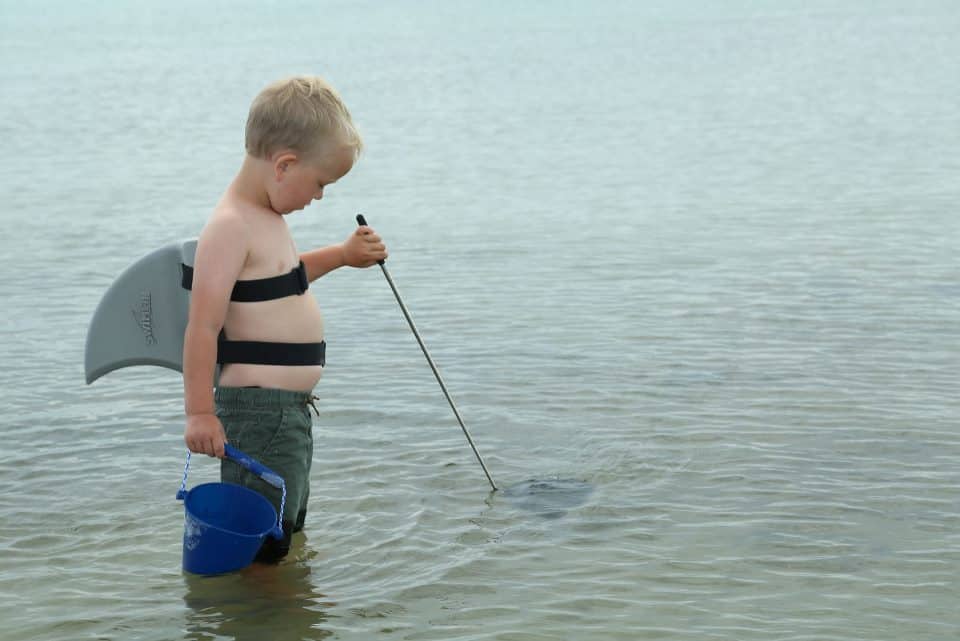 SwimFin Hajfinne - Lys Grå