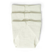 Dukkebleer i stof 3 stk - Hvide