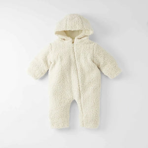 Teddy Suit - Off White (3-6m)