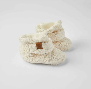 Teddy Booties - Off White (6-12m)