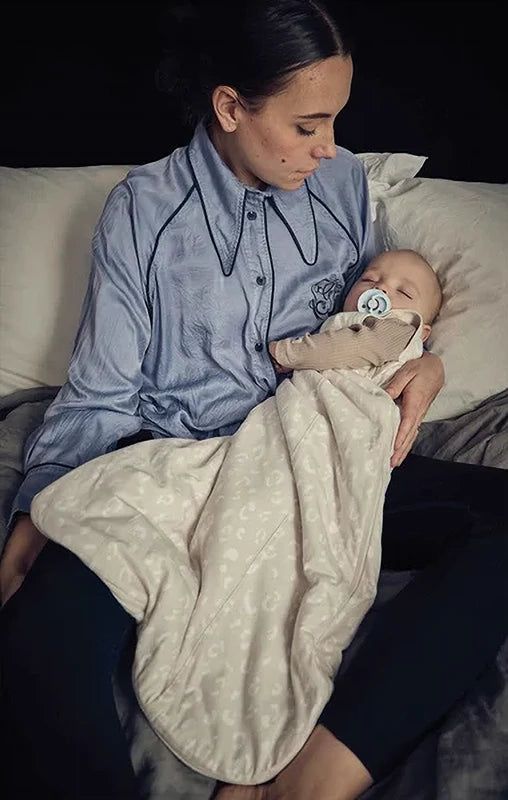 Najell Sovepose - Leopard Beige/0-6 måneder