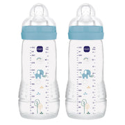 MAM Easy Active Baby Bottle 330ml 2p Blue