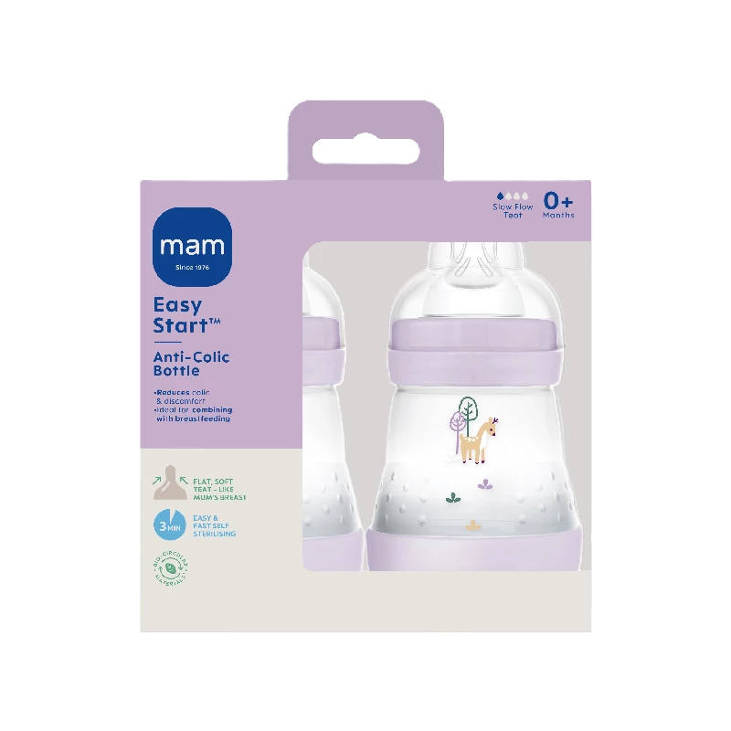 MAM Easy Start Anti - Colic 160ml 2p Pink