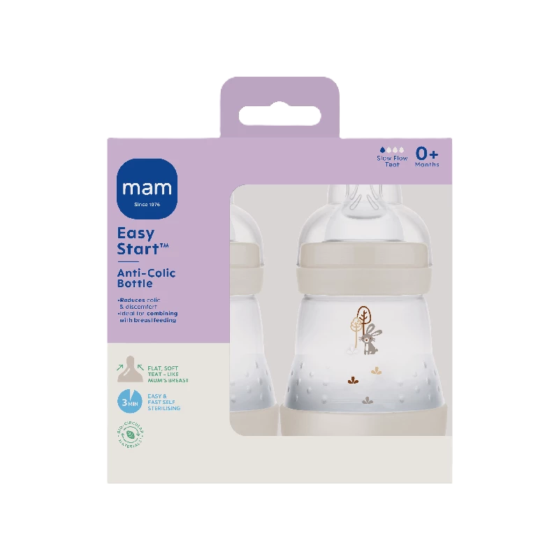 MAM Easy Start Anti - Colic 160ml 2p Neutral