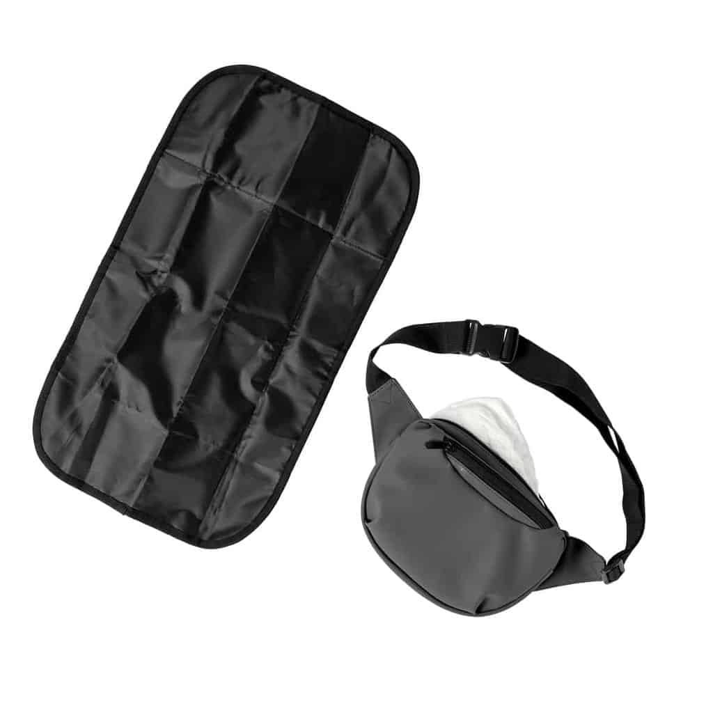 On-the-go mini taske med pusleunderlag - Grå