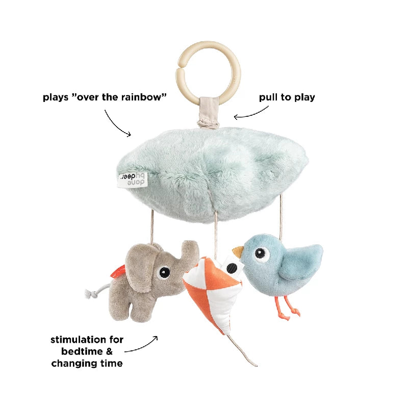 Done By Deer Musik mobile Playground Blå