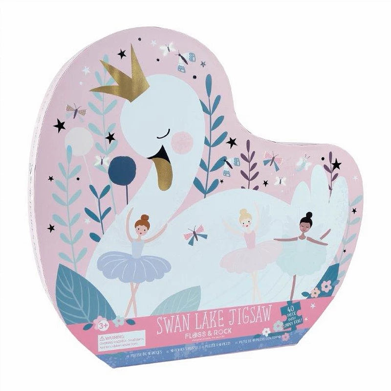 Puslespil m. formet motiv & æske 40 brikker - Enchanted