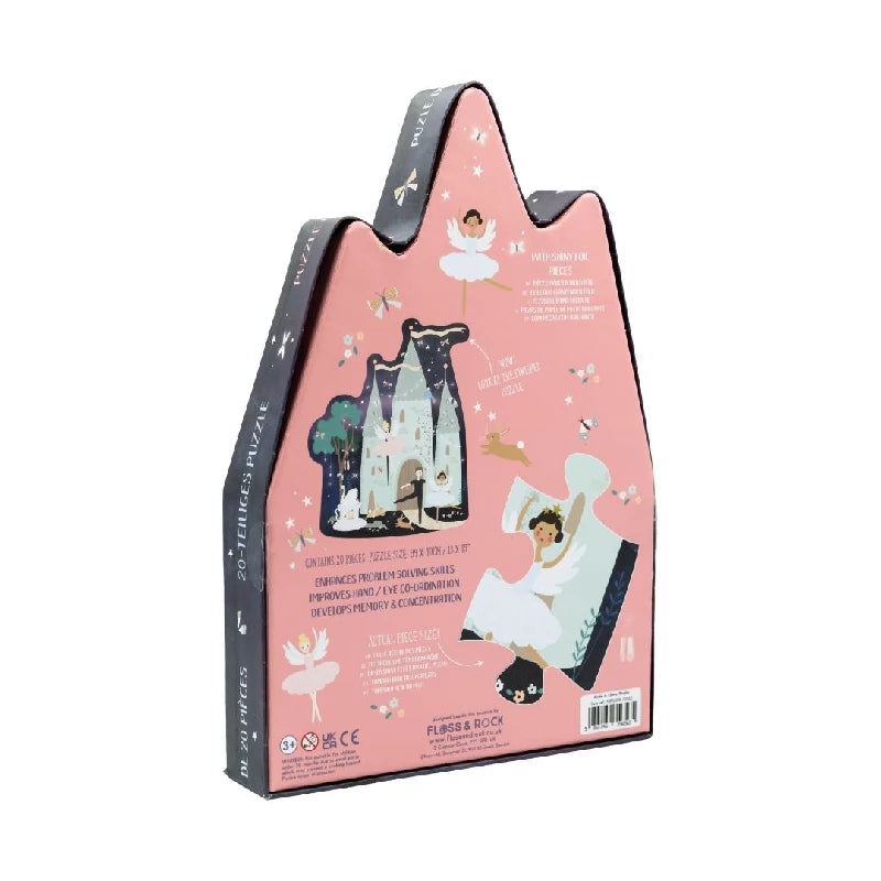 Puslespil m. formet motiv & æske 20 brikker - Enchanted