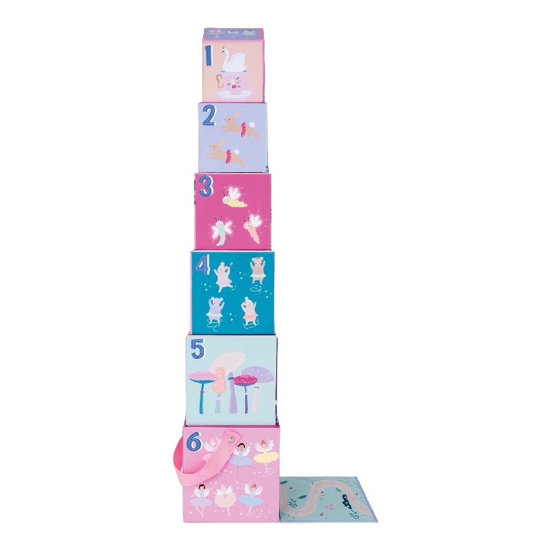 Floss & Rock - Stableklodser pap m. figurer - Ballerina