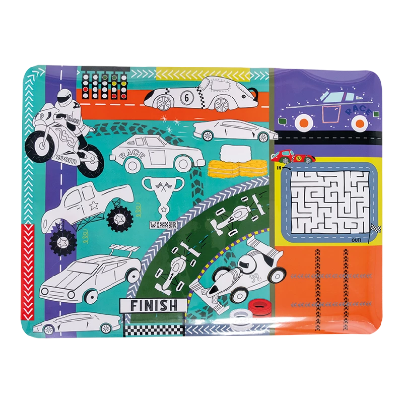 Floss & Rock - Male & Tegnemåtte - Biler