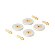 4 x Foam wheels Sand Grey / Honey Yellow