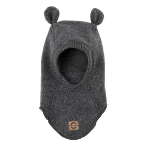 Mikk-Line Uldhue m. Ører - Anthracite Melange