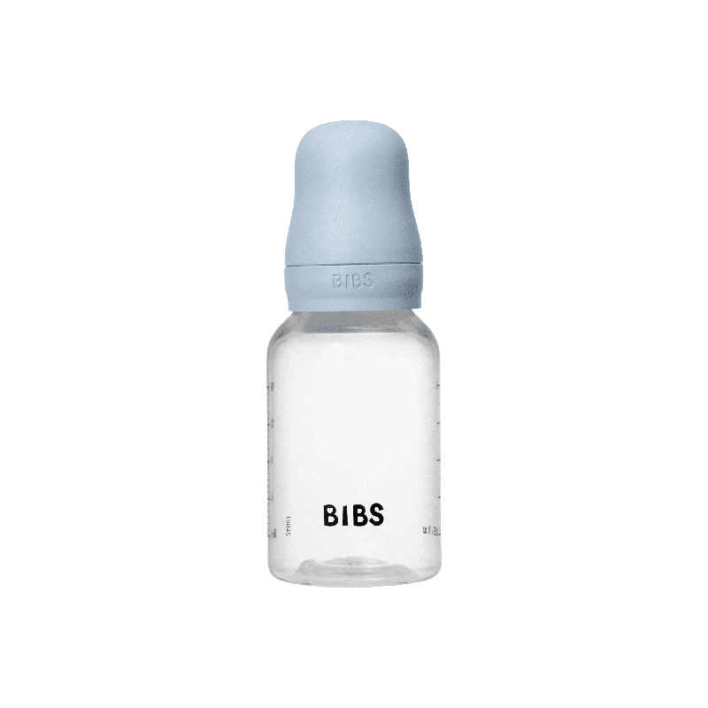 BIBS Baby Flaske Rund Latex 1 pack 150 ml Slow Flow Baby Blue