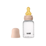 BIBS Baby Flaske Rund Latex 1 pack 150 ml Slow Flow Blush