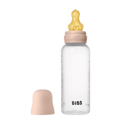 BIBS Baby Flaske Rund Latex 1 pack 270 ml Medium Flow Blush