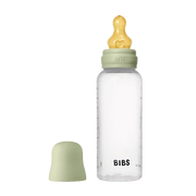 BIBS Baby Flaske Rund Latex 1 pack 270 ml Medium Flow Sage