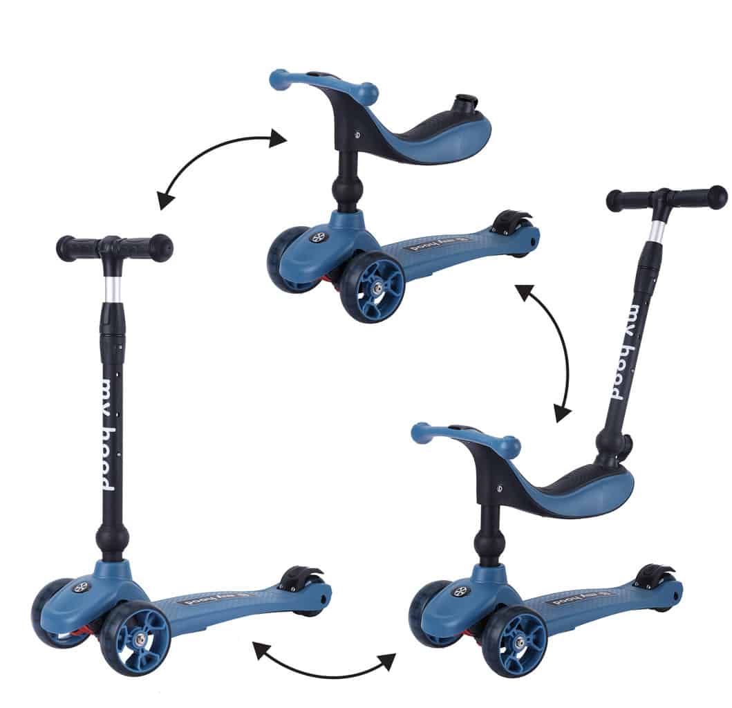 My Hood Kick'n'Ride 3i1 - Mørkeblå