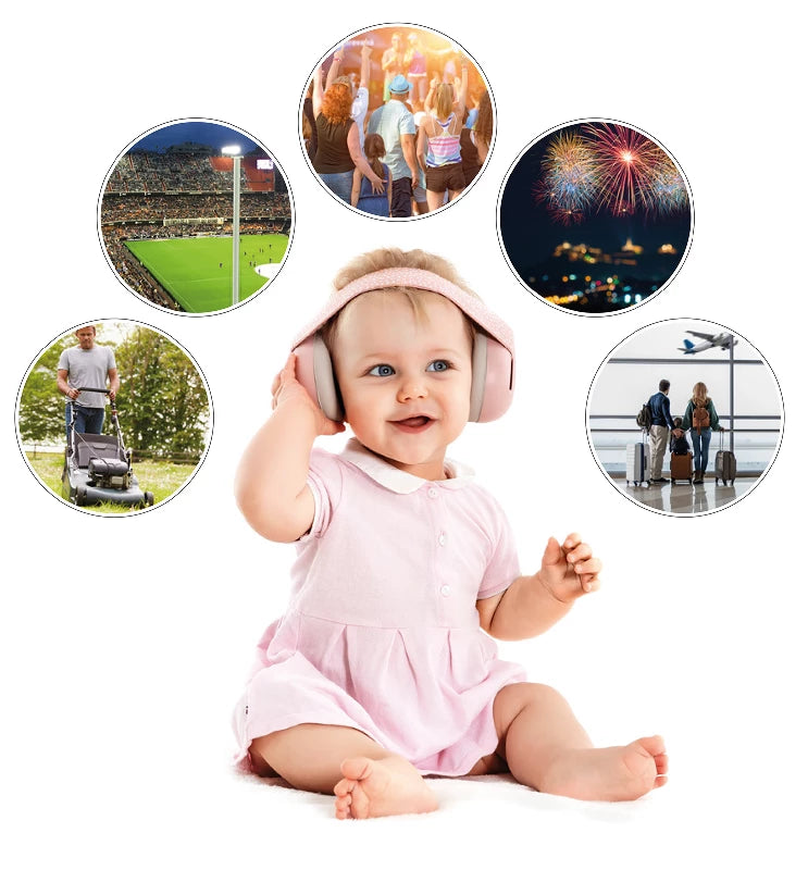 Høreværn til Baby - Lyserød