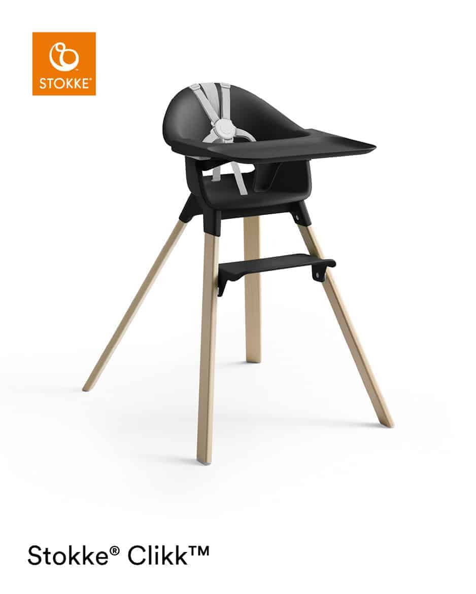 Stokke® Clikk™ højstol - Black Natural