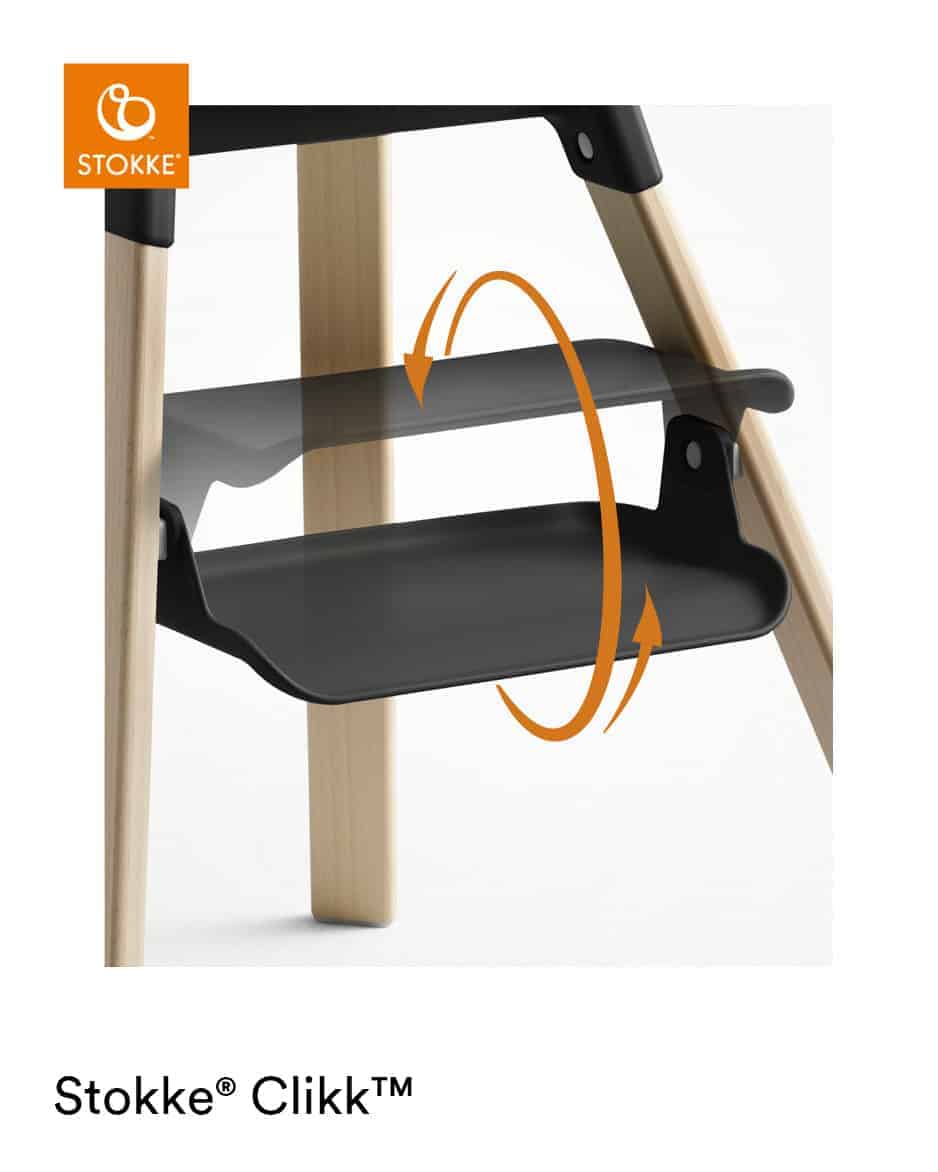 Stokke® Clikk™ højstol - Black Natural