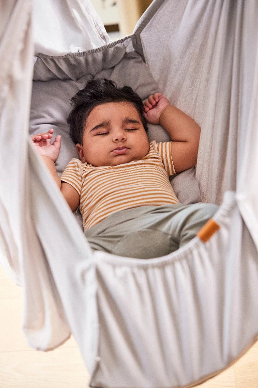 Membantu Premium slyngevugge økologisk bomuld - grå