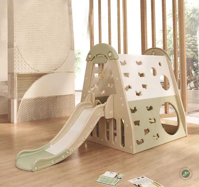 Kids Zone aktivitets hus med rutsjebane og gynge