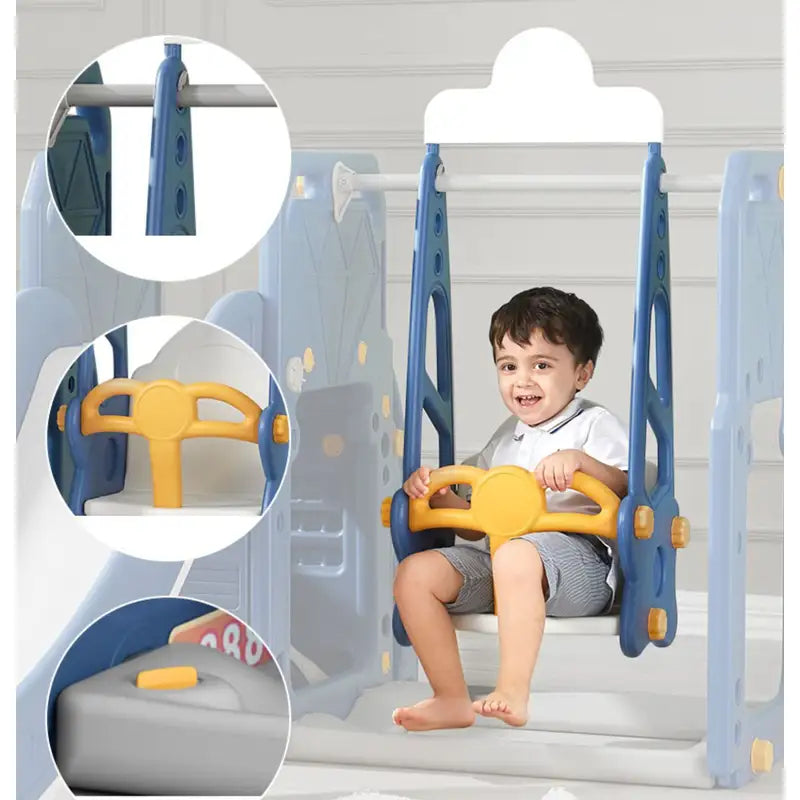 Kids Zone aktivitets lastbil med rutsjebane og gynge