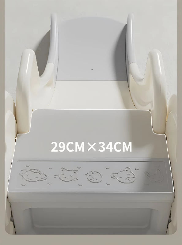 Kids Zone bil med rutsjebane og basket