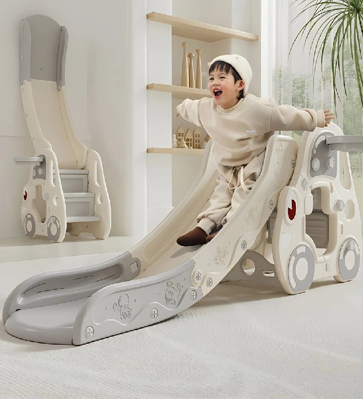 Kids Zone bil med rutsjebane og basket