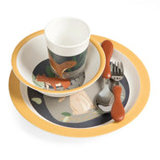 Sebra Melamin spisesæt - Nightfall - moonlight gold