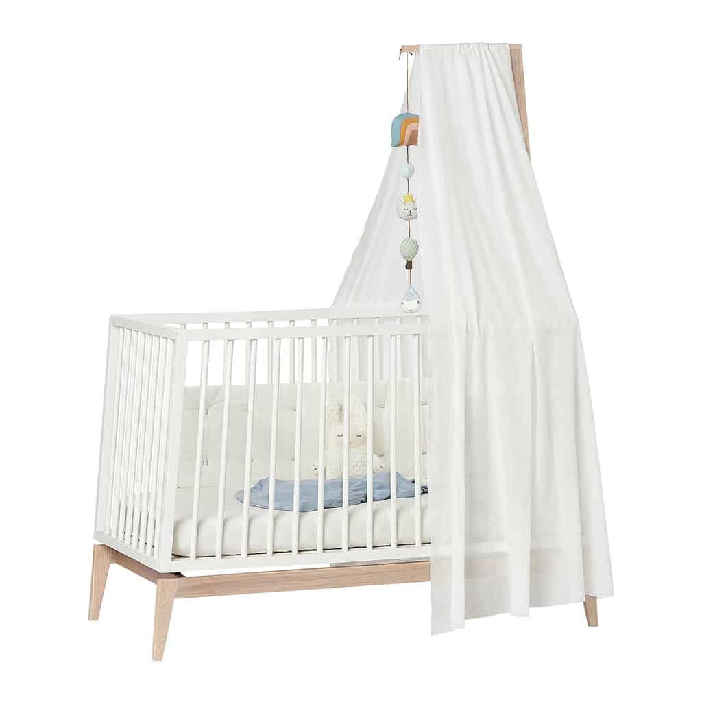 Himmel til Leander Linea™ og Luna™ babyseng - Hvid