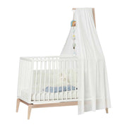 Himmel til Leander Linea™ og Luna™ babyseng - Hvid
