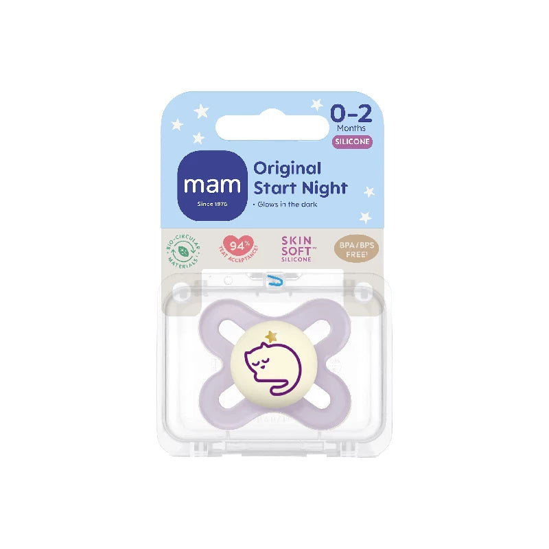 MAM Original Start Night Silk 0-2m 1p Box V Pink