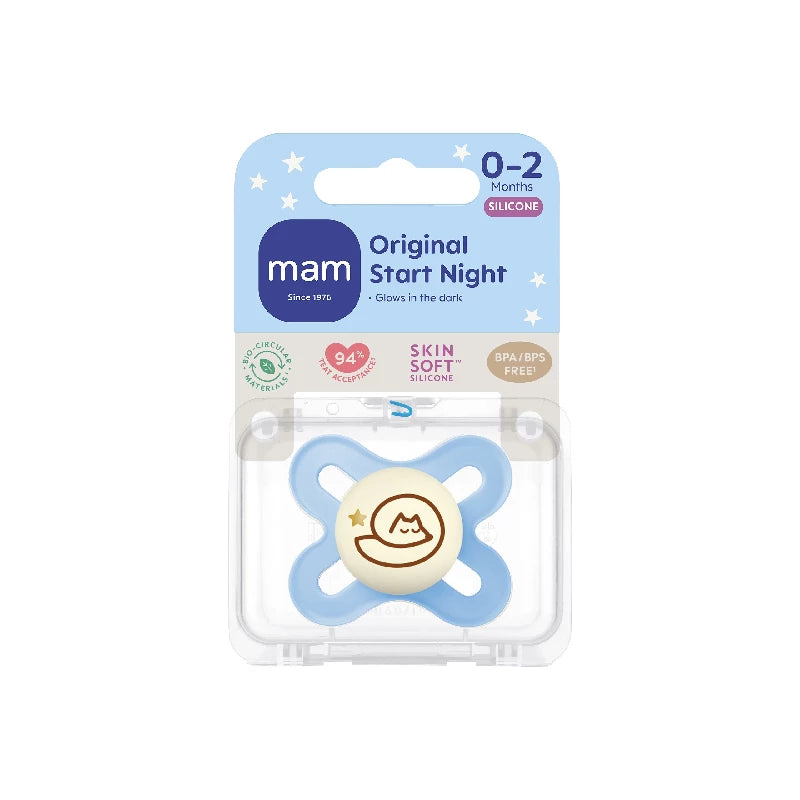 MAM Original Start Night Silk 0-2m 1p Box V Blue