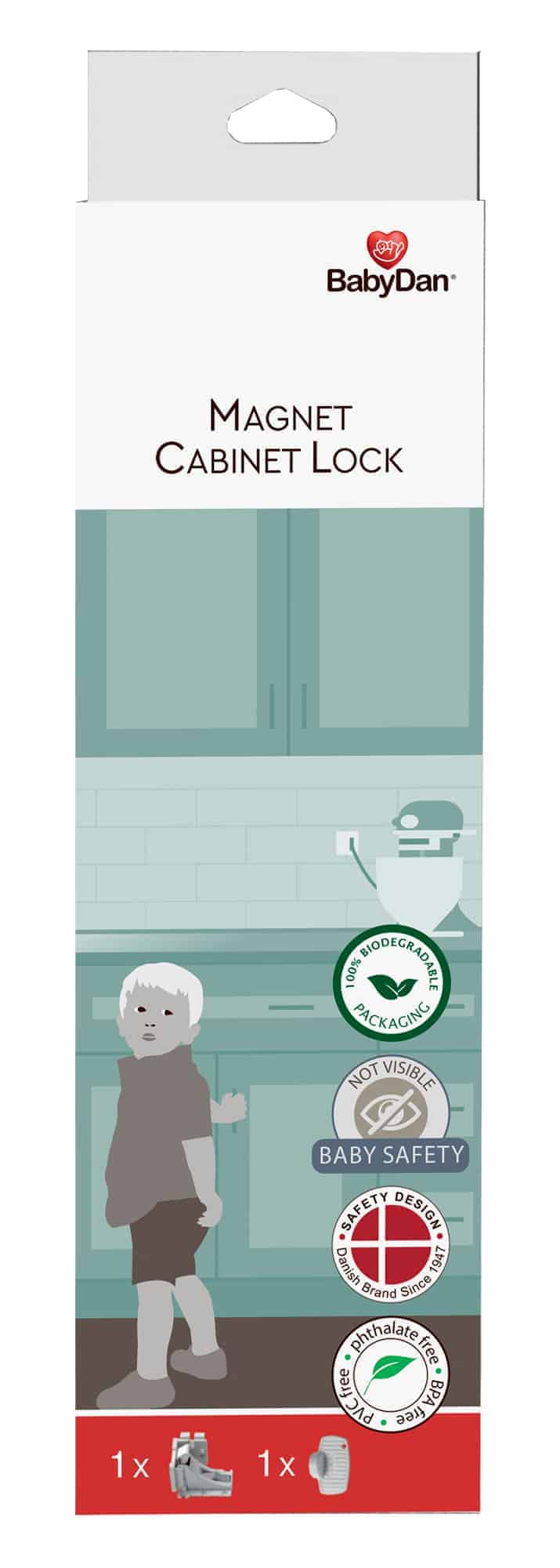 BabyDan magnetlås - 1 stk