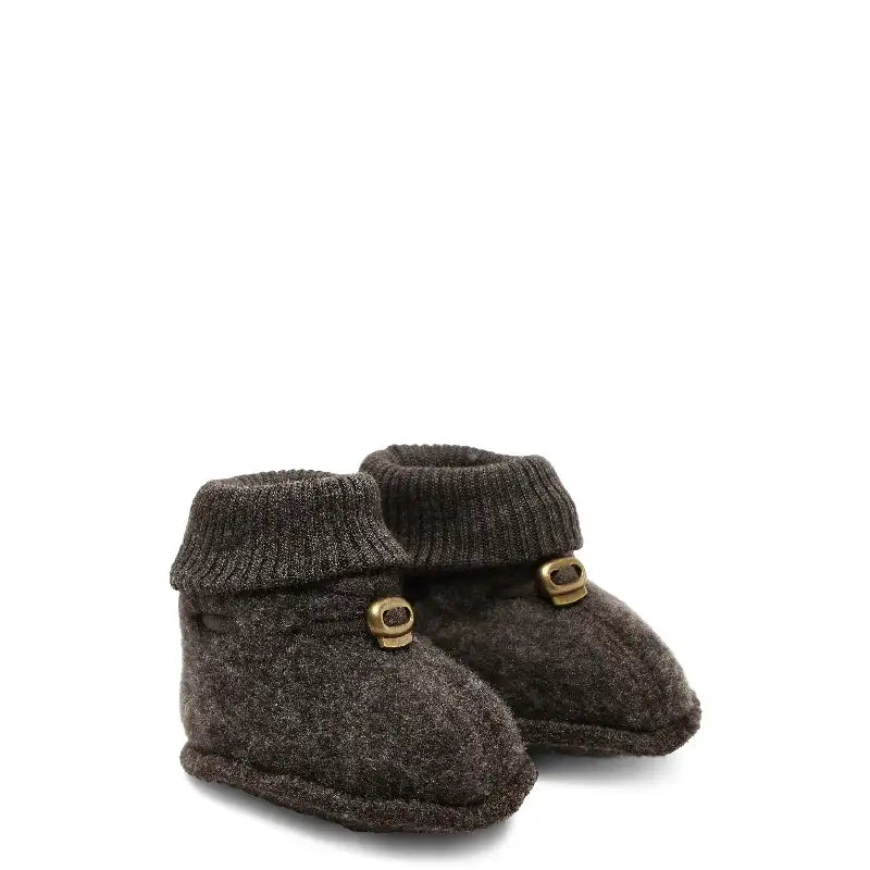 Mikk-Line Uldfutter - Dark Brown Melange