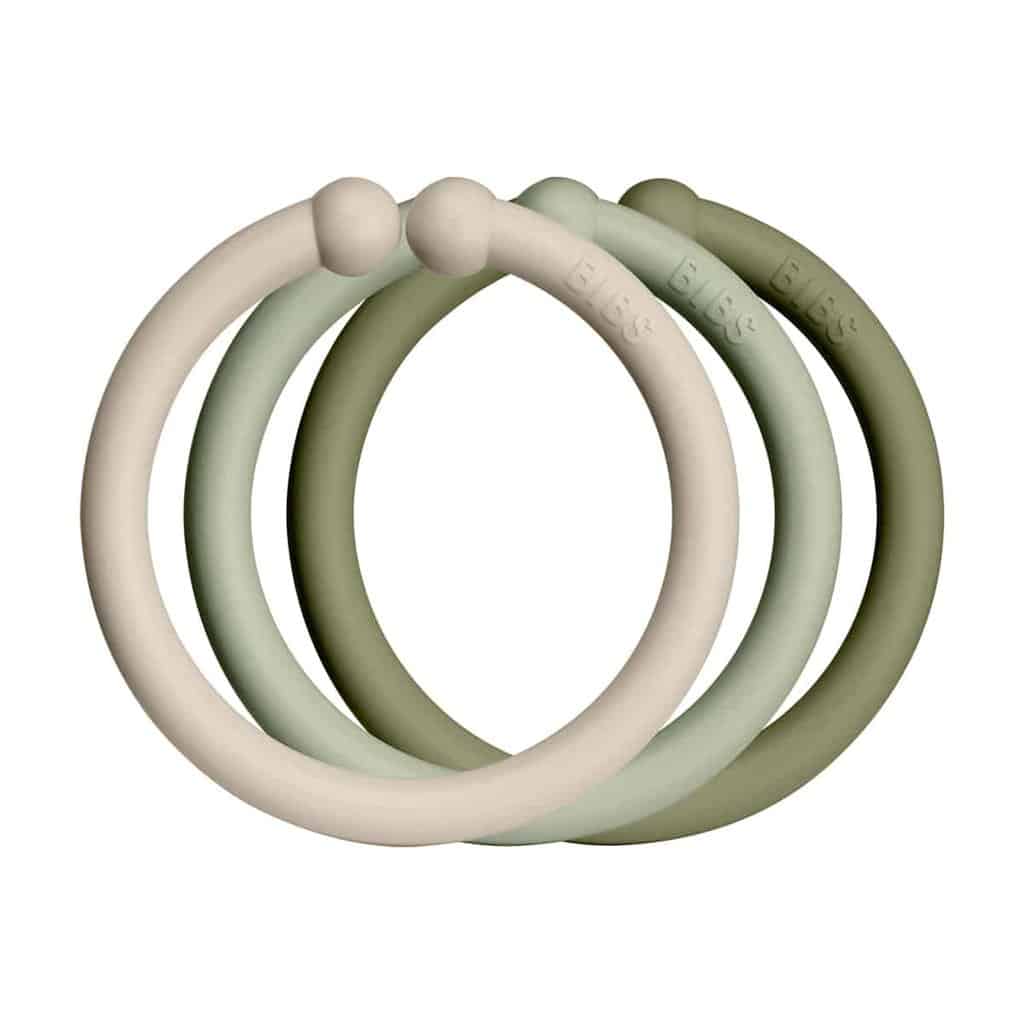 BIBS LOOPS Vanilla/Sage/Olive