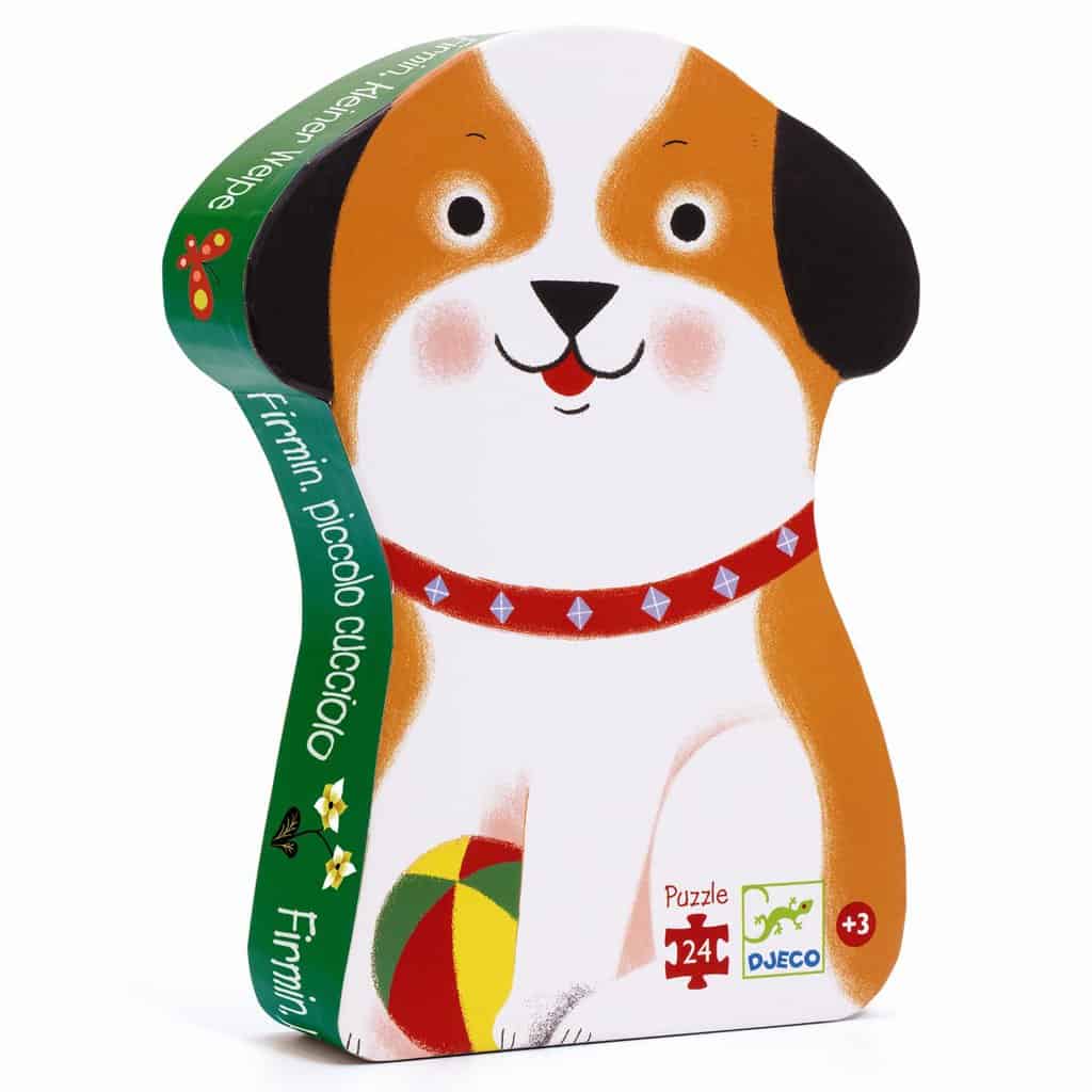 Silhuetpuslespil - hunden Firmin 24 brikker