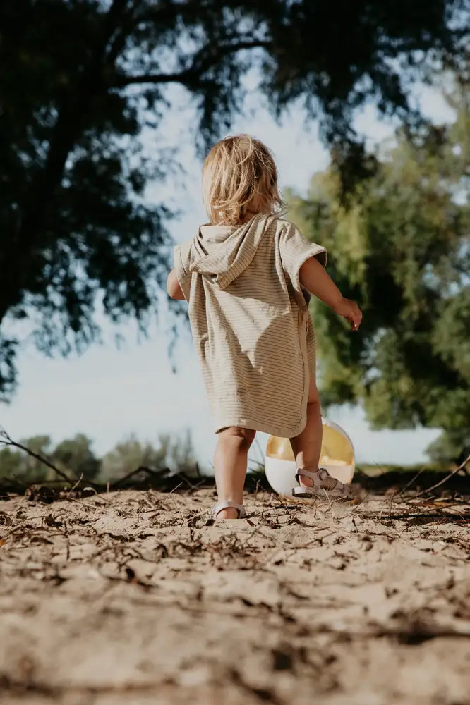 Cloby UV Poncho 1-3 år - Sandy Beach/Ginger Spice